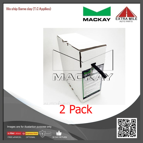 Mackay Windscreen Washer Hose- 6.3mm (1/4") ID x 10m Length-Box - 2 Pack